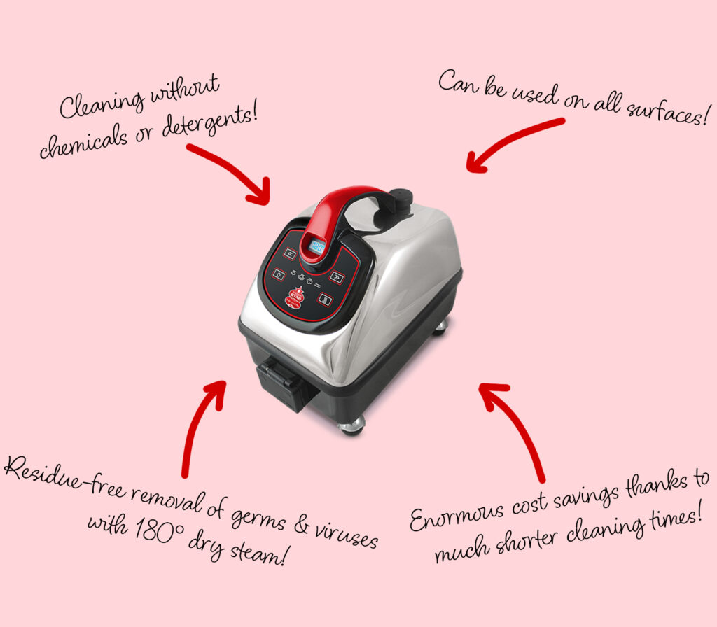 Dry Steam Cleaner - ProfiVac central vacuum cleaner